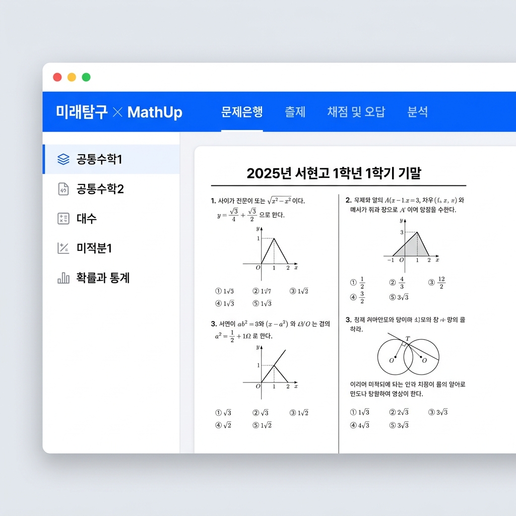 MathUp HARU Dashboard Mockup